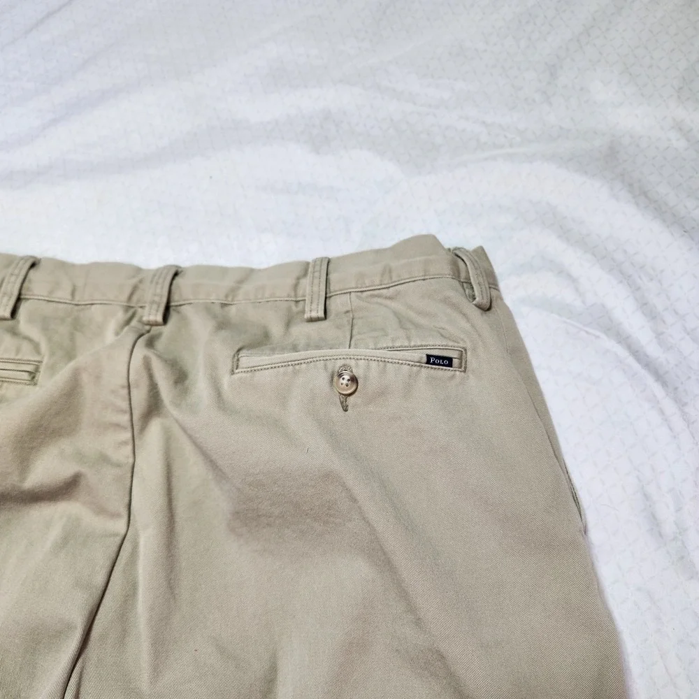 Polo Ralph Lauren Mens Khaki Chino's Pants Cotton Relaxed Fit 36x30